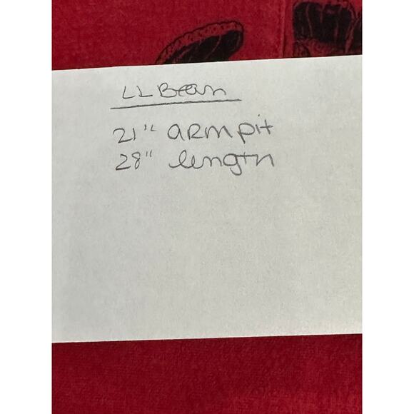 LL Bean Signature 1933 Chamois Cloth Shirt Mens‎ M Royal Red Bean Boot Slim Fit - Picture 10 of 10